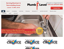 Tablet Screenshot of plumblevel.com